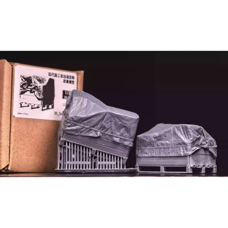 1/35 Resin Model Scene Accessories Self-Assembled and Colored (Construction Site Stacking Materials) S008