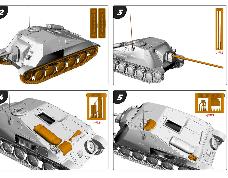 Soviet SU-57B Tank Destroyer MRY-SFW SS607 1/56 1/72 1/100 15Mm Wargaming 28Mm Military Model Kit