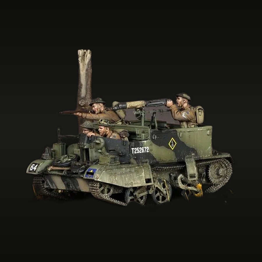WWII British Universal Carrier with 4-Man Crew 1/35 Resin Diorama Kit - unpainted resin model kit