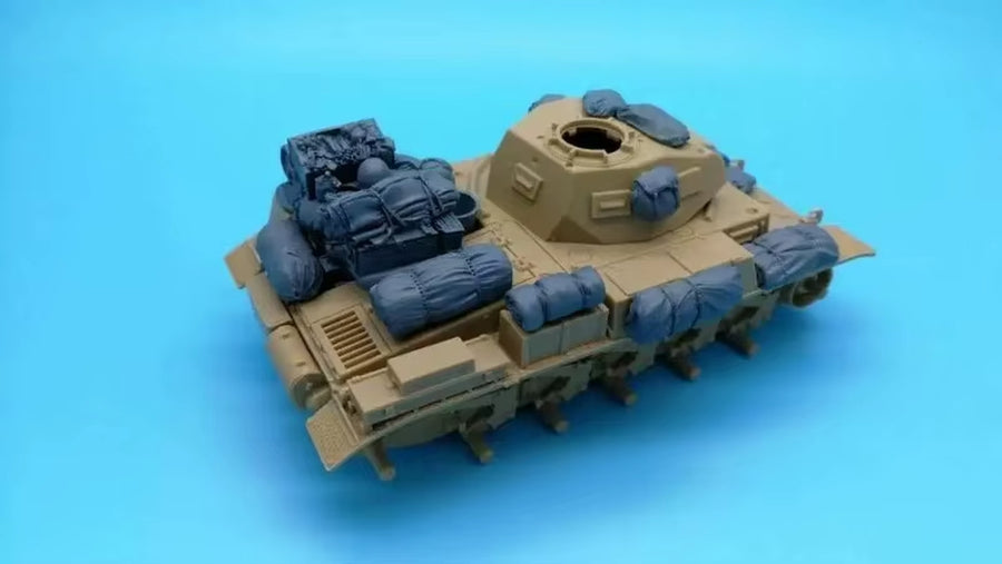 1/35 Scale Diecast Resin Model Assembled Kit German Tank Accessories Set (No Tank) Unassembled Unpainted