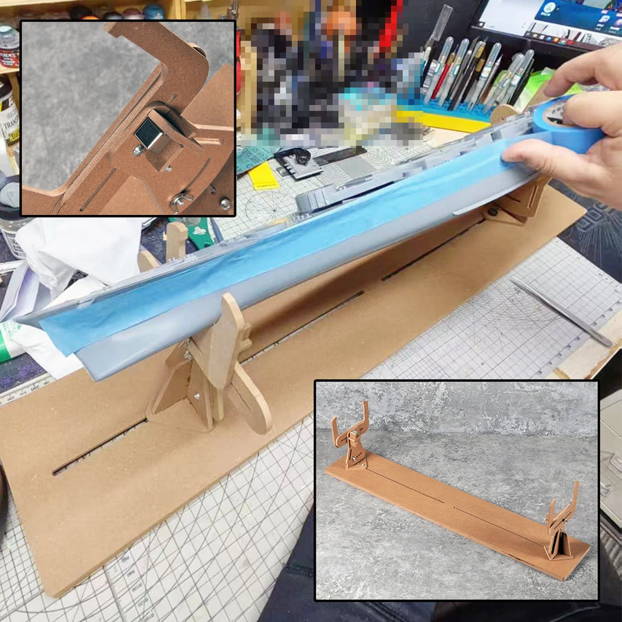 Ships Model Building Berth Jig Assemble Scale Model Kit Making Tool Adjustable Display Painting Stand Universal for All Scales