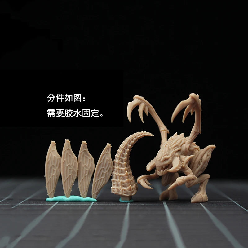 Alien Crustacean Creature with Claws 28mm Resin Miniature Figure - resin model view 5