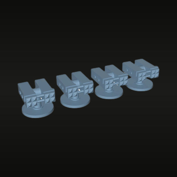 Modern USN Sea Sparrow Missile Launcher Set of 4 1/700 Resin Ship Kit