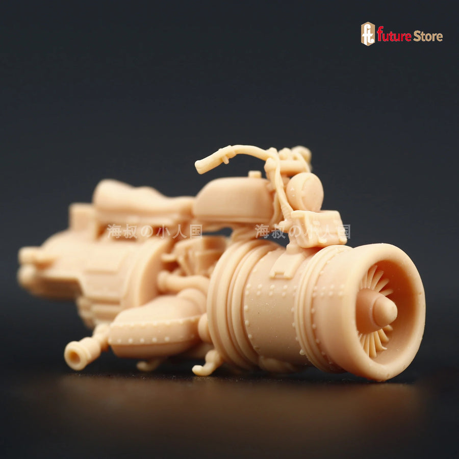 Anime Male Fighter with Wrench and Creature 1/64 Resin Figure Kit - resin model view 4