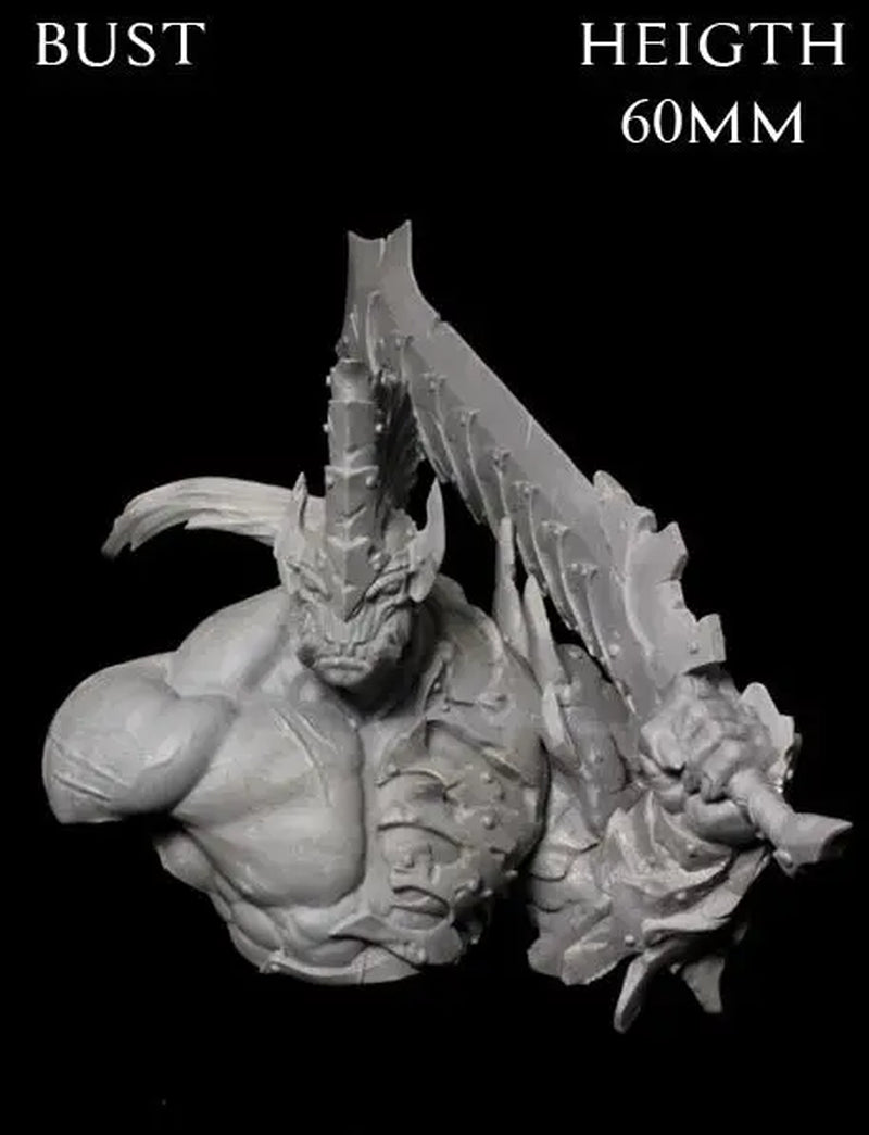 60Mm Resin Model Bust Gk，Unassembled and Unpainted Kit