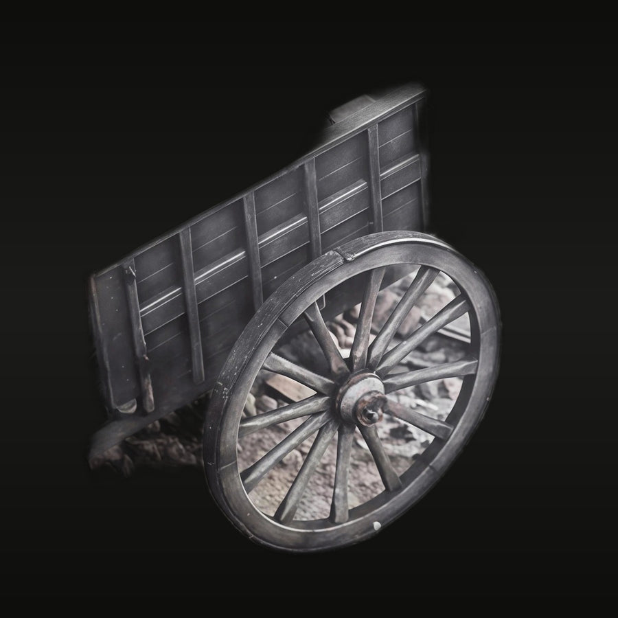 European Agricultural Cart with Cargo 1/35 Resin Diorama Kit - unpainted resin model kit