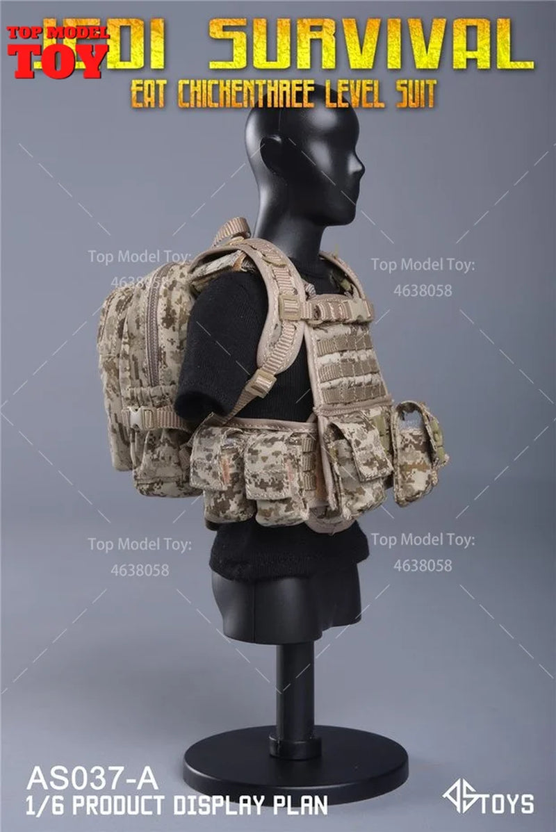 Modern Tactical Operator Bust with Body Armor & MOLLE Gear 1/6 Resin Kit - resin model view 4