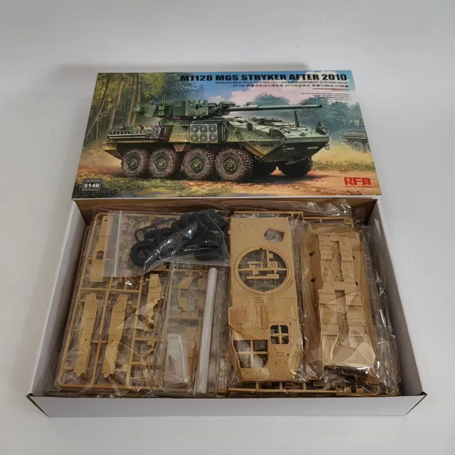 RYE FIELD RM-5148 1/35 M1128 MGS Stryker after 2010 W/Miles Gear Assemble Plastic Model Kit
