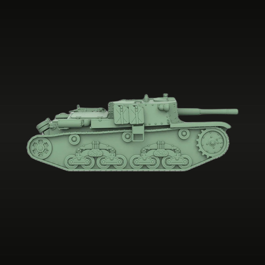 WWII Soviet KV-2 Heavy Tank 1/35 Resin Vehicle Kit - unpainted resin model kit