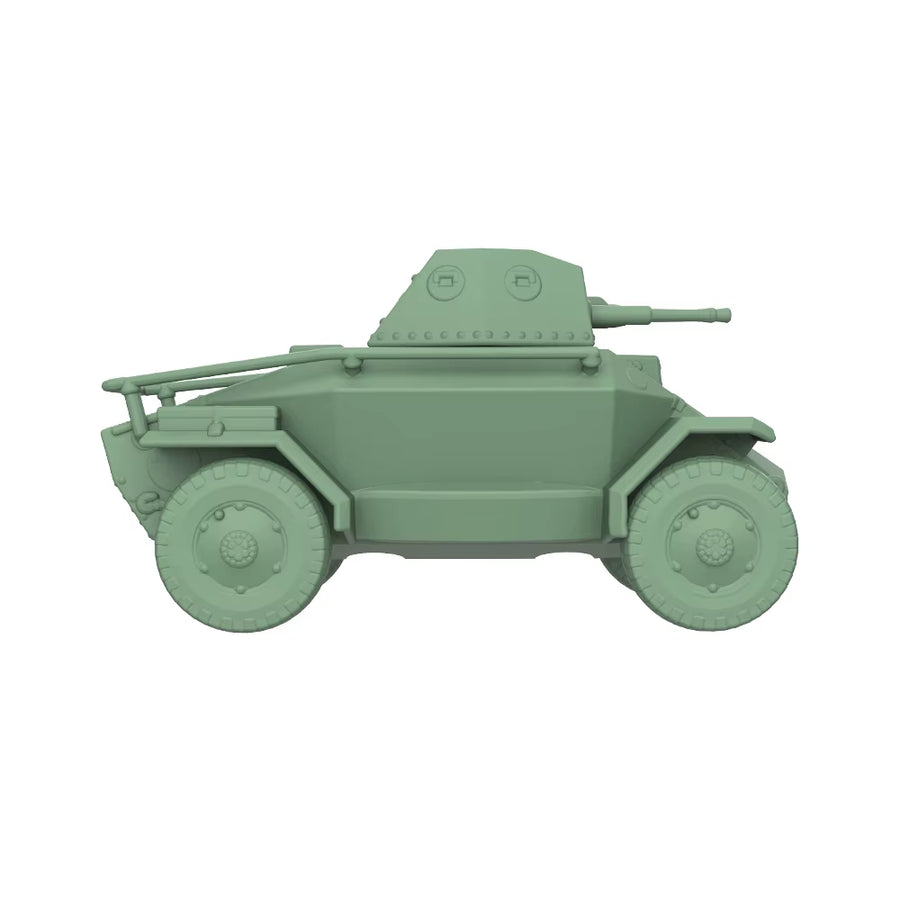 WWII Italian AB 41 Armored Car 1/160 Resin Vehicle Kit - resin model view 4