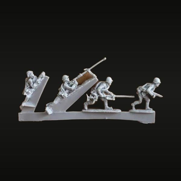 WWII Soviet Rifle Squad 4-Figure Diorama Set 1/72 Resin Kit