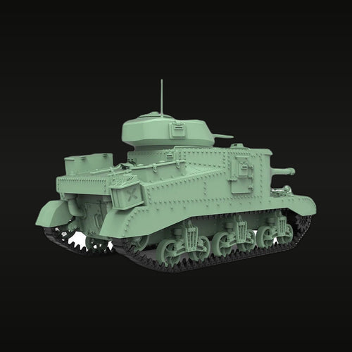 US M3 Grant Medium Tank 1/56 Scale Resin Model Kit