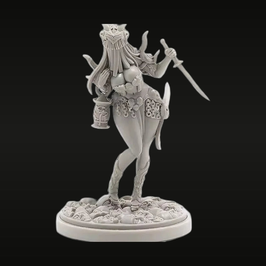 Kingdom Death Soldier Female Warrior Resin Figure Kit - unpainted resin model kit