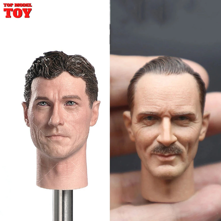 1/6 Scale WWII Submarine Captain British Bernard Law Montgomery PVC Head Sculpt Fit 12'' Male Soldier Action Figure Body Dolls