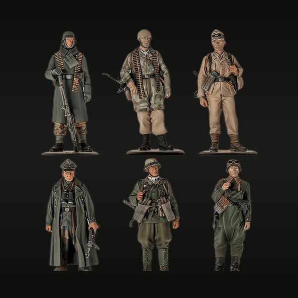 WWII German Wehrmacht & Luftwaffe Officer 6-Figure Set 1/32 Scale Resin Kit