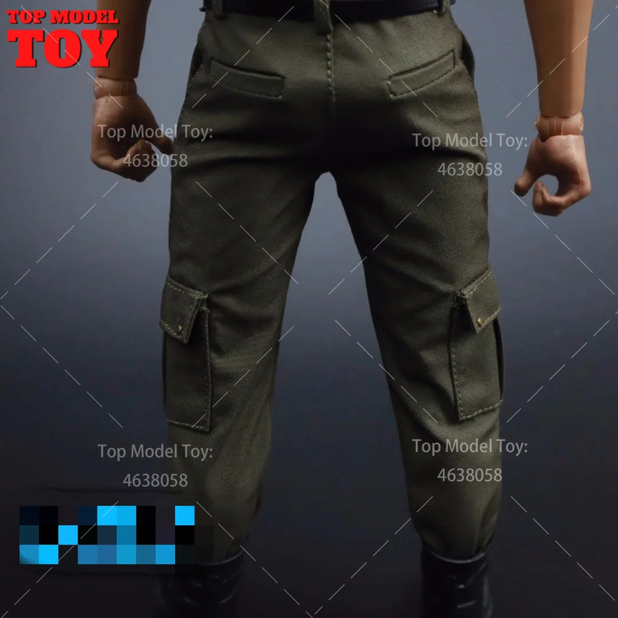 1/6 Scale Male Combat Pants Casual Trousers Straight Tube Clothes Accessory Model Fit 12'' Soldier Action Figure Body Dolls