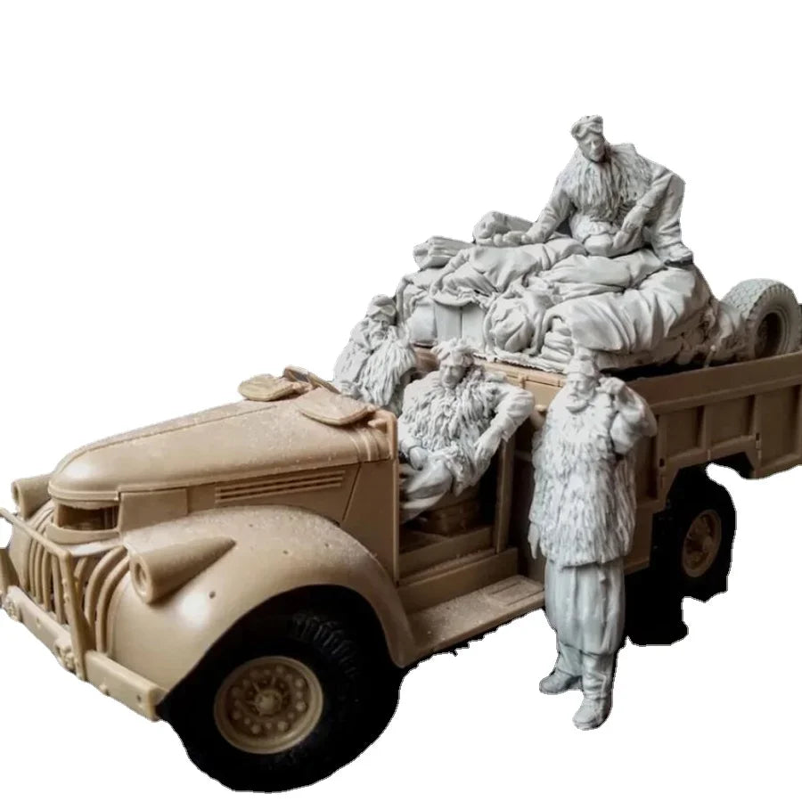 WWII British LRDG Desert Patrol 1/35 Resin Figure Kit - resin model view 3