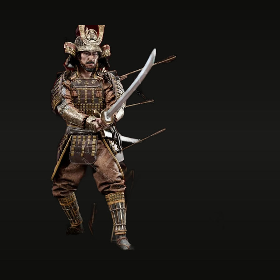 Sengoku Japanese Samurai Warrior with Katana 1/24 Resin Figure Kit - unpainted resin model kit