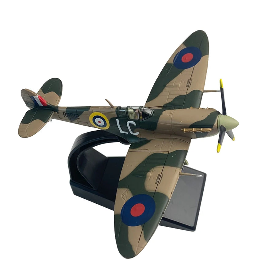 1:72 Scale WWII British Spitfire Fighter Plane Metal Airplane Aircraft Model Toy