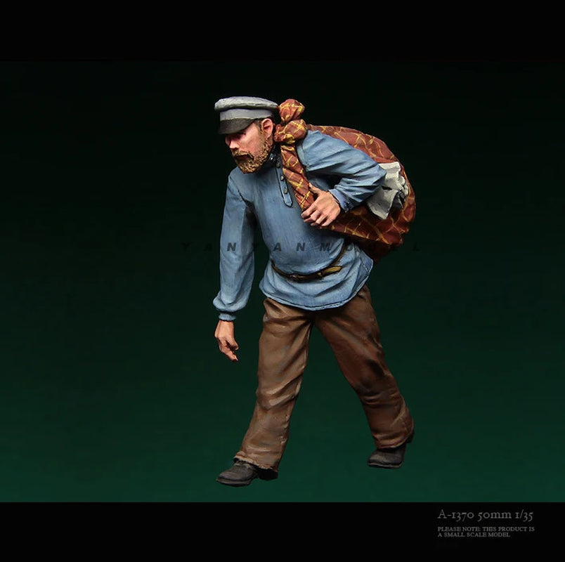 1/35 WWII Soviet Civilian Family (Resin, 3 Figures) - resin model view 3