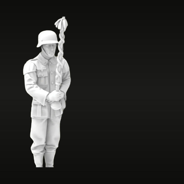 WWII German Feldwebel with Ceremonial Mace 1/35 Resin Figure Kit