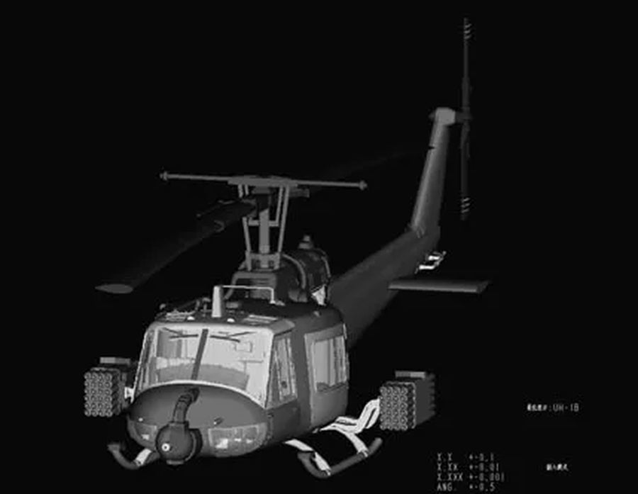 Vietnam War US Army UH-1B Huey Medical Helicopter 1/72 Resin Kit - resin model view 3
