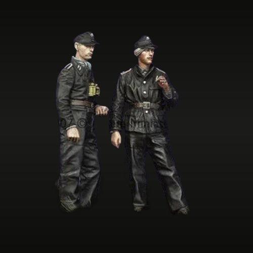WWII German Panzer NCO 2-Figure Set 1/35 Resin Kit