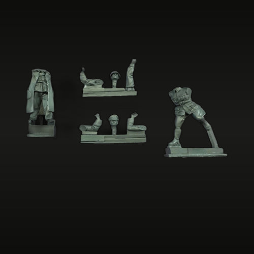WWII German Soldiers with Truck 1/35 Resin Figure Kit