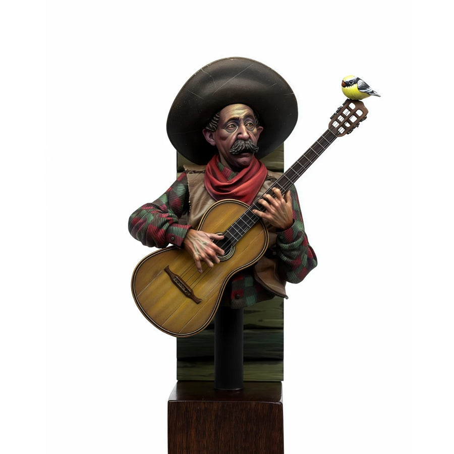 1/10 Resin Unpainted Model Kit, Bust, Old Texan, Unassembled and Unpainted GK