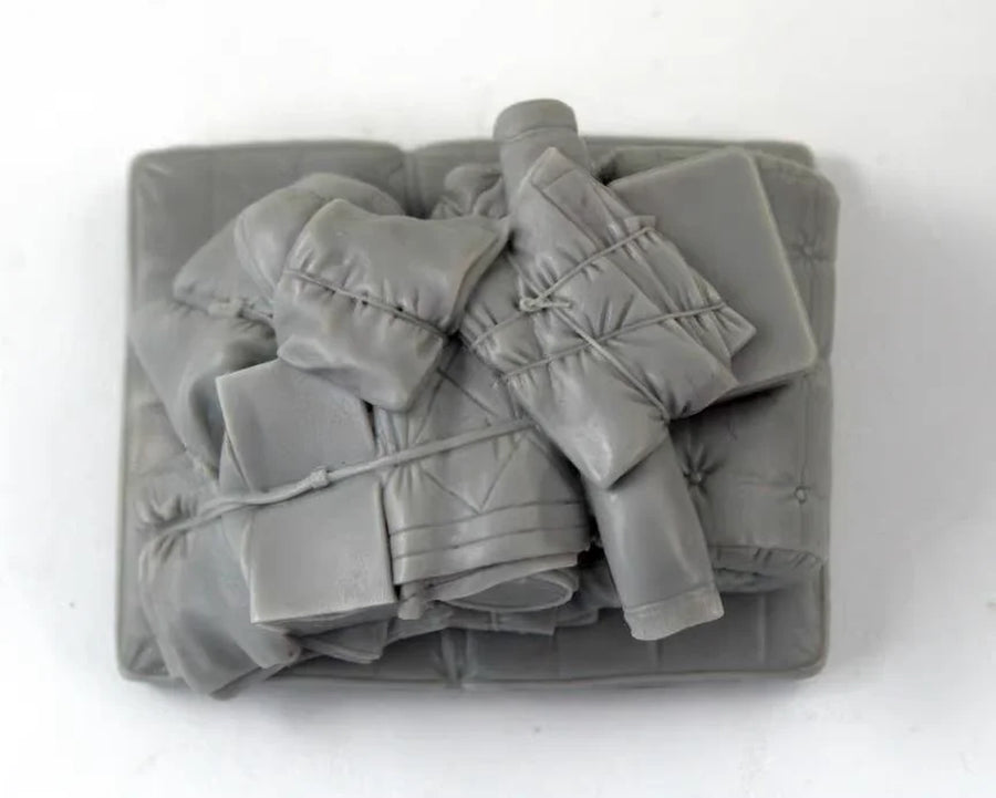 WWII Military Cargo Crates Sandbags Supply Load 1/35 Resin Diorama Accessory Kit - resin model view 2
