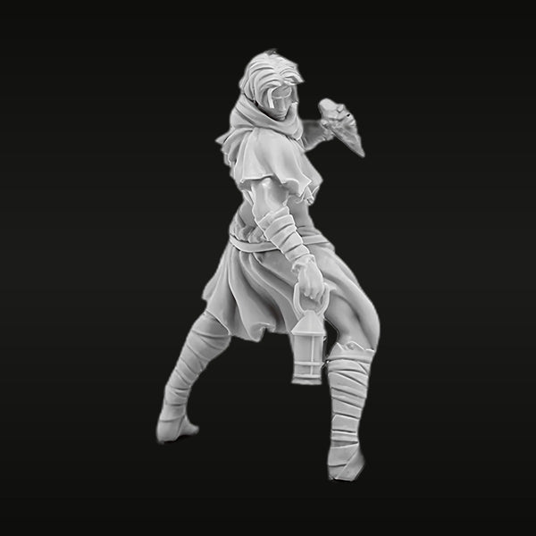Masked Guardian Knight 38mm Resin Figure Kit