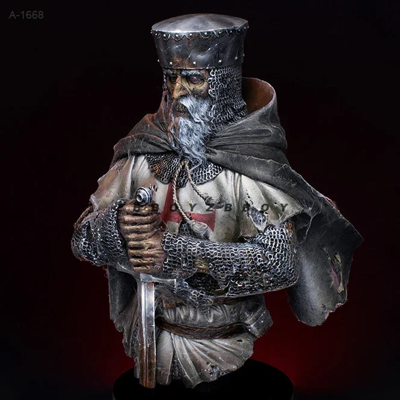 Medieval Knight Crusader with Sword 1/12 Resin Figure Kit - resin model view 2
