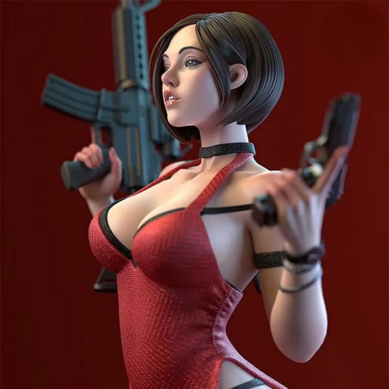 1/24 Scale Resin Figure Assembled Model Kit Horror Game Female Gunner Miniature Unassembled Unpainted 3D Printing Sculpture