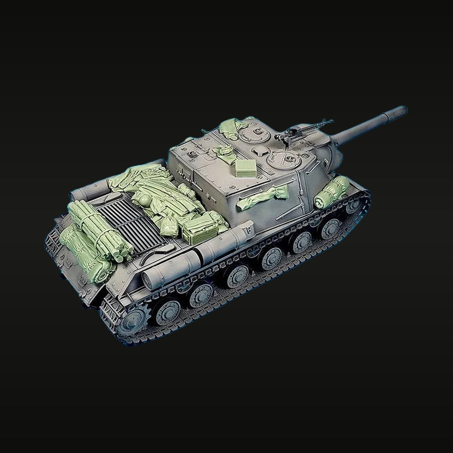 WWII Soviet ISU-152 Self-Propelled Gun 1/35 Resin Vehicle Kit - unpainted resin model kit