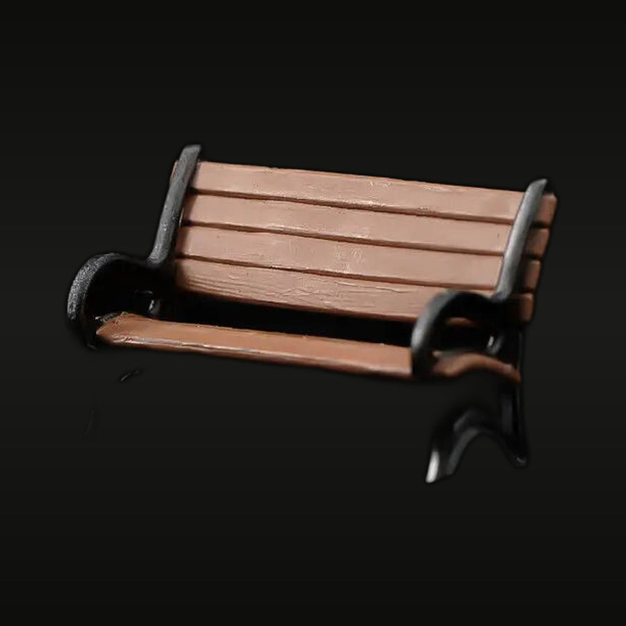 Park Bench Dating Couples 1/64 Scale Resin Diorama Set - unpainted resin model kit