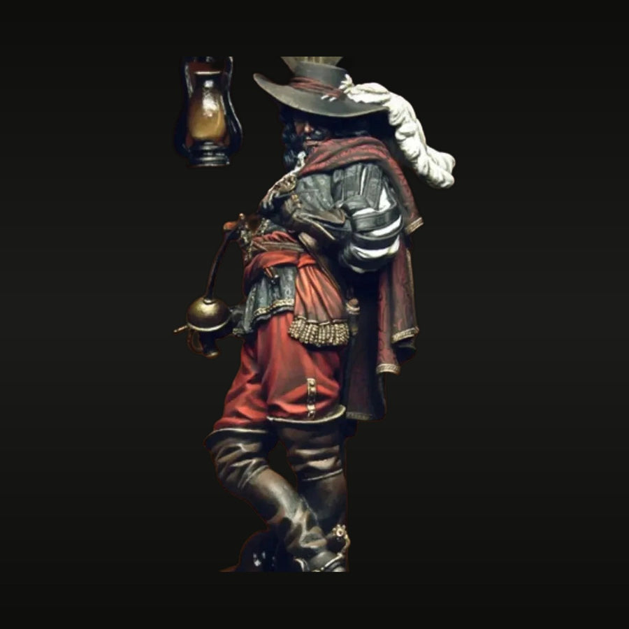 Golden Age Pirate Captain Bust with Lantern 1/24 Resin Kit - unpainted resin model kit