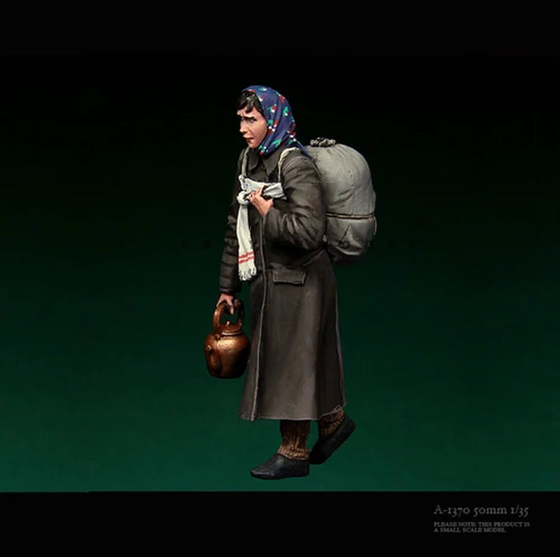 1/35 Resin Soldier Model Kits Figure Colorless and Self-Assembled A-1370