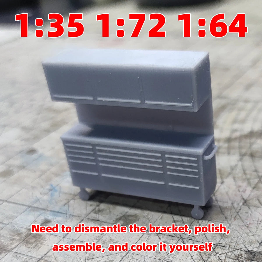Assembly Locker Tool Cabinet Tool Chests Tool Rack Soft Decoration Sand Table Diorama Scale Model Kit 1/72 1/64 1/35 1/32