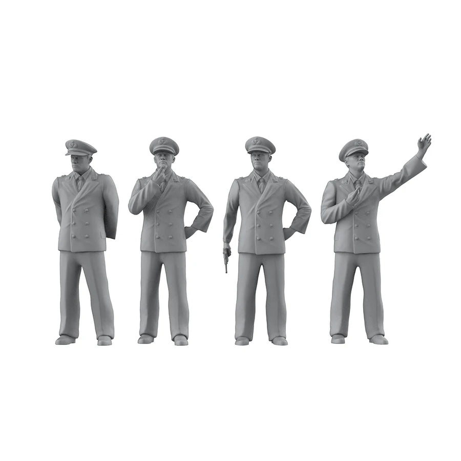 WWII Italian Navy Officers Multi-Pose Set 1/700 Resin Kit - resin model view 2