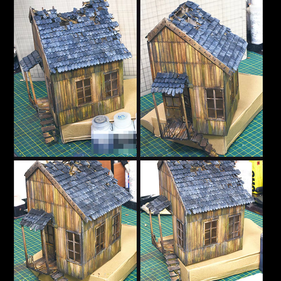 1/35 Scale Ruins Soldier Shelter Military Sand Table Building Wargame Scene Wood Models Kits Ruins Scenes Hobbies Making Tool