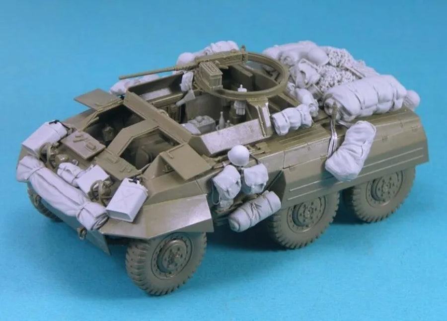 1/35 Scale Diecast Resin Model Assembled Kit M20 Vehicle Stowage Set (No Vehicle) Unassembled Unpainted