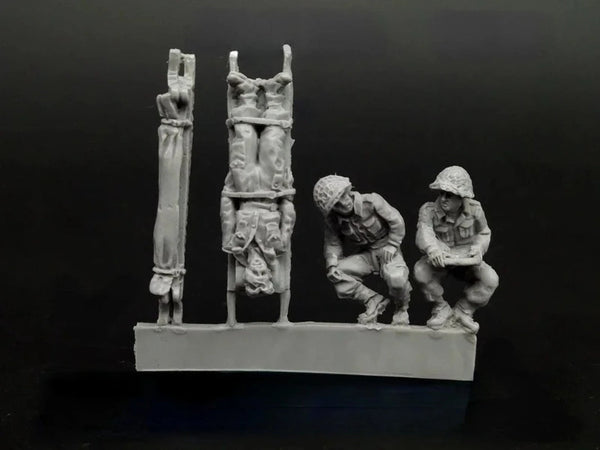 WWII US Infantry Combat Team 4-Figure Set 1/72 Resin Kit