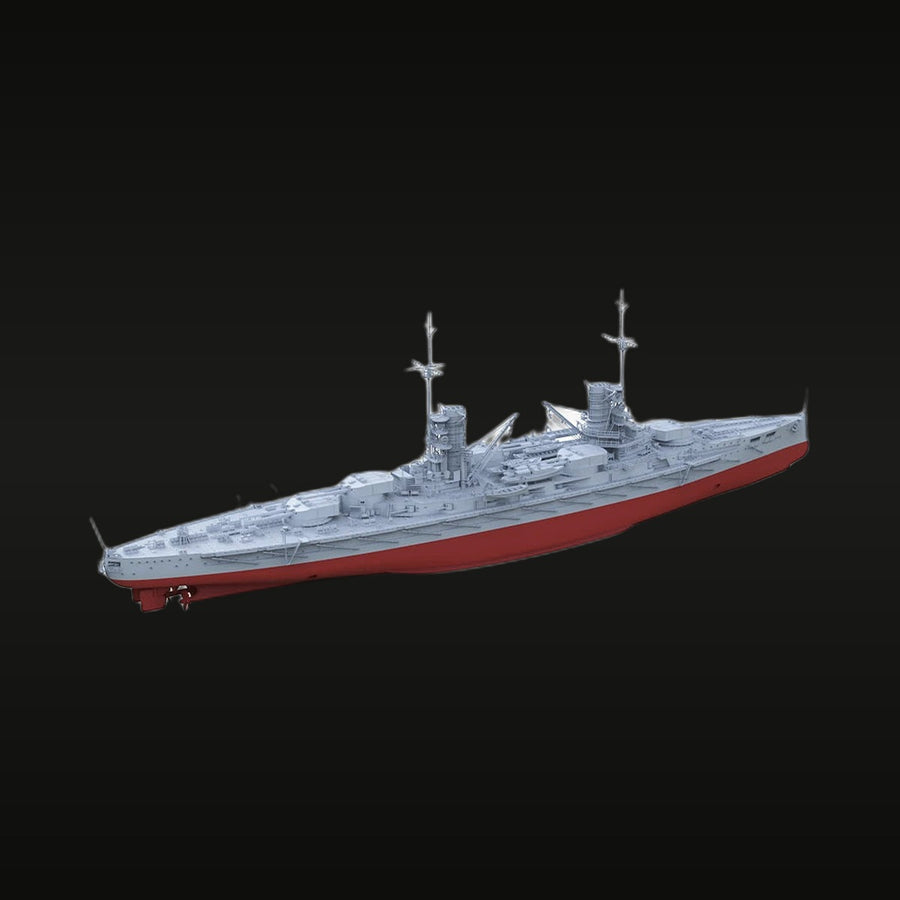 SMS Kaiser Battleship Full Hull 1/400 Resin Model Kit - unpainted resin model kit
