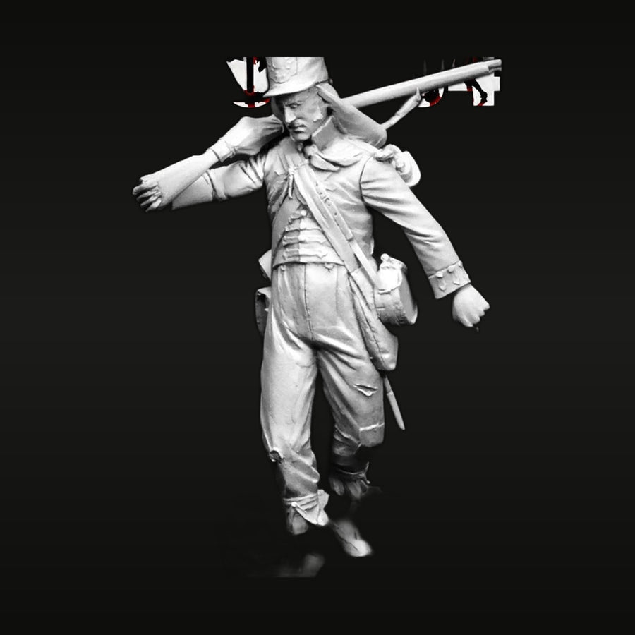 Napoleonic British Infantryman Peninsular War 54mm Resin Figure Kit - unpainted resin model kit