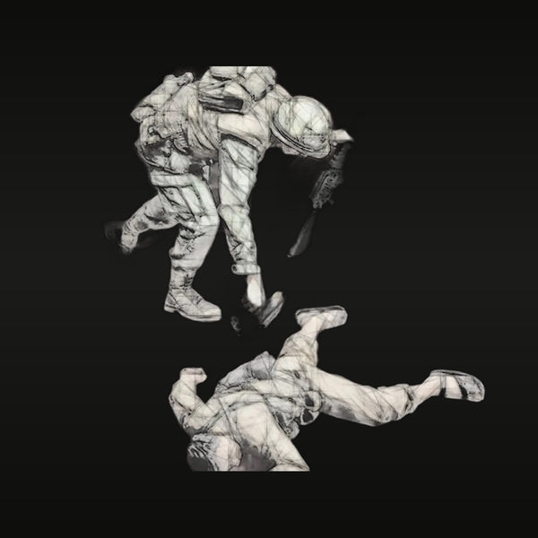 Modern US Combat Soldier Two-Figure Set 1/35 Resin Figure Kit