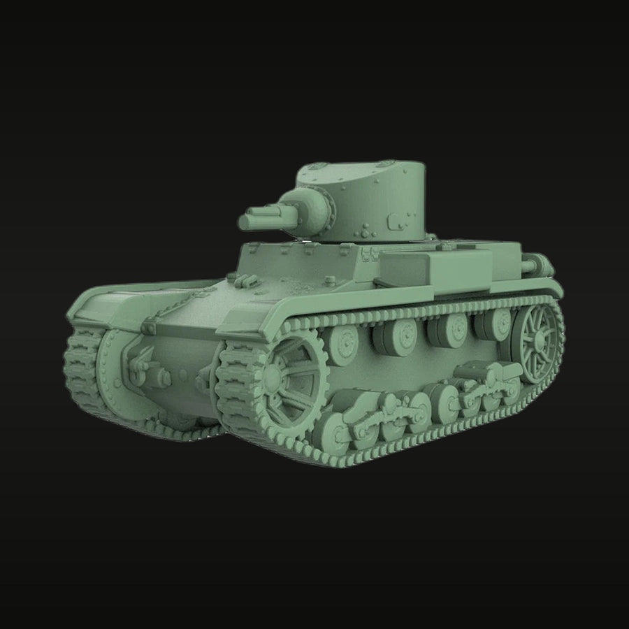 WWII Soviet T-26 Light Tank 1/48 Resin Vehicle Kit - unpainted resin model kit