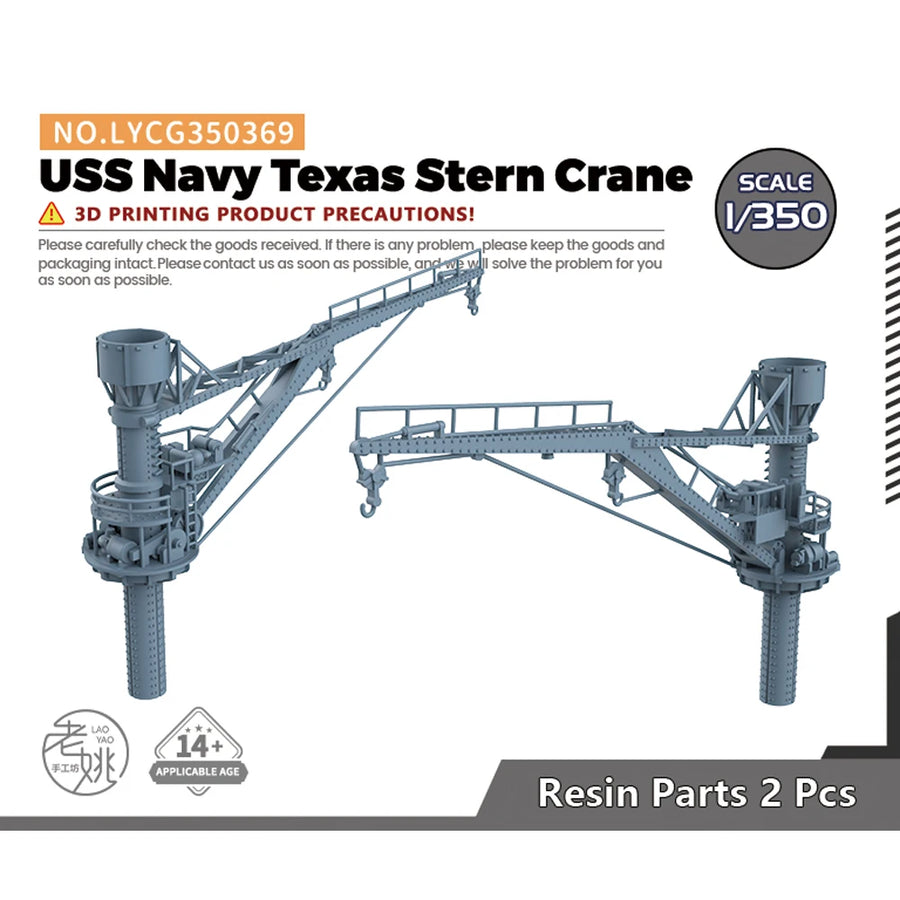 Yao'S Studio LYCG369 1/700 1/350 Model Upgrades Parts USS Navy Texas Stern Crane