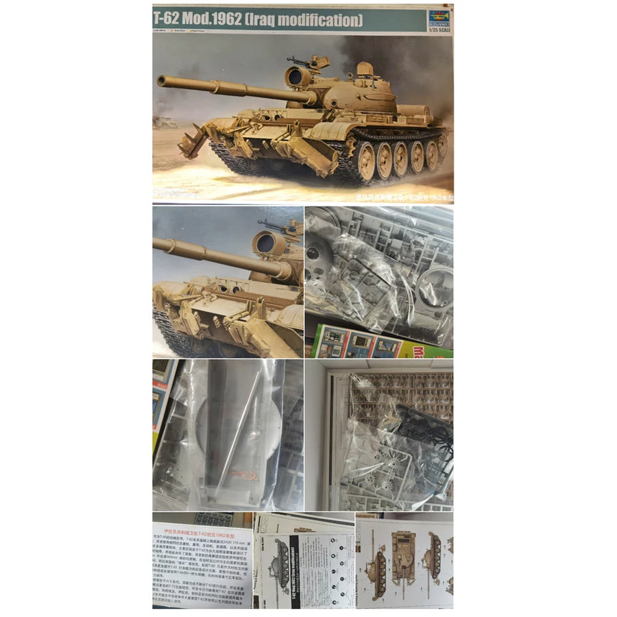 Cold War T-62 Main Battle Tank Iraqi Configuration 1/35 Resin Vehicle Kit - resin model view 2
