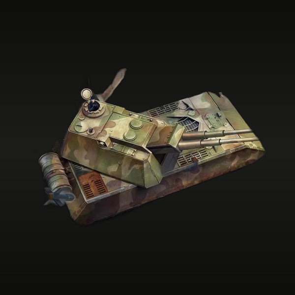 WWII German Twin-Gun Heavy Tank Concept 1/72 Resin Vehicle Kit