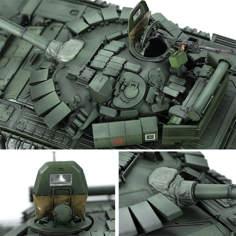 MENG Assembled Tank Scale Model Kit TS-053S Russian T-72B3M Main Battle Tank with KMT-8 Minesweeper System Limited Edition 1/35